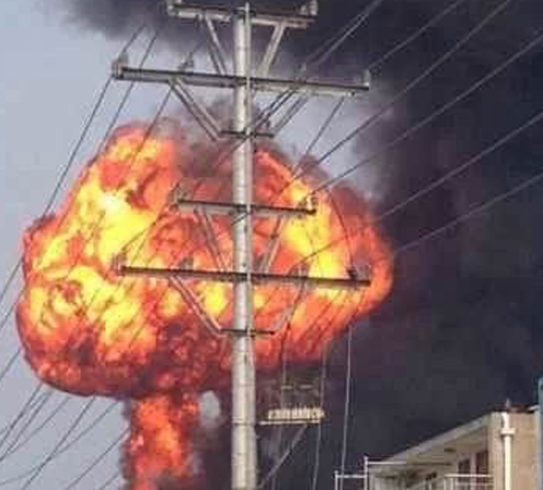 淮安市化工企業發生爆燃事故