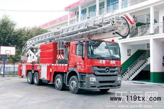 42米登高平臺消防車可用于高空救援，還可撲救高層建筑火災(zāi)