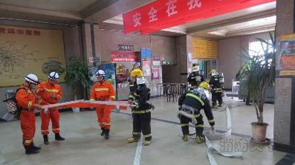 圖為演練現場