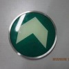 帶鋼圈鋼化玻璃地燈 疏散發光導向標示 夜光指示地燈